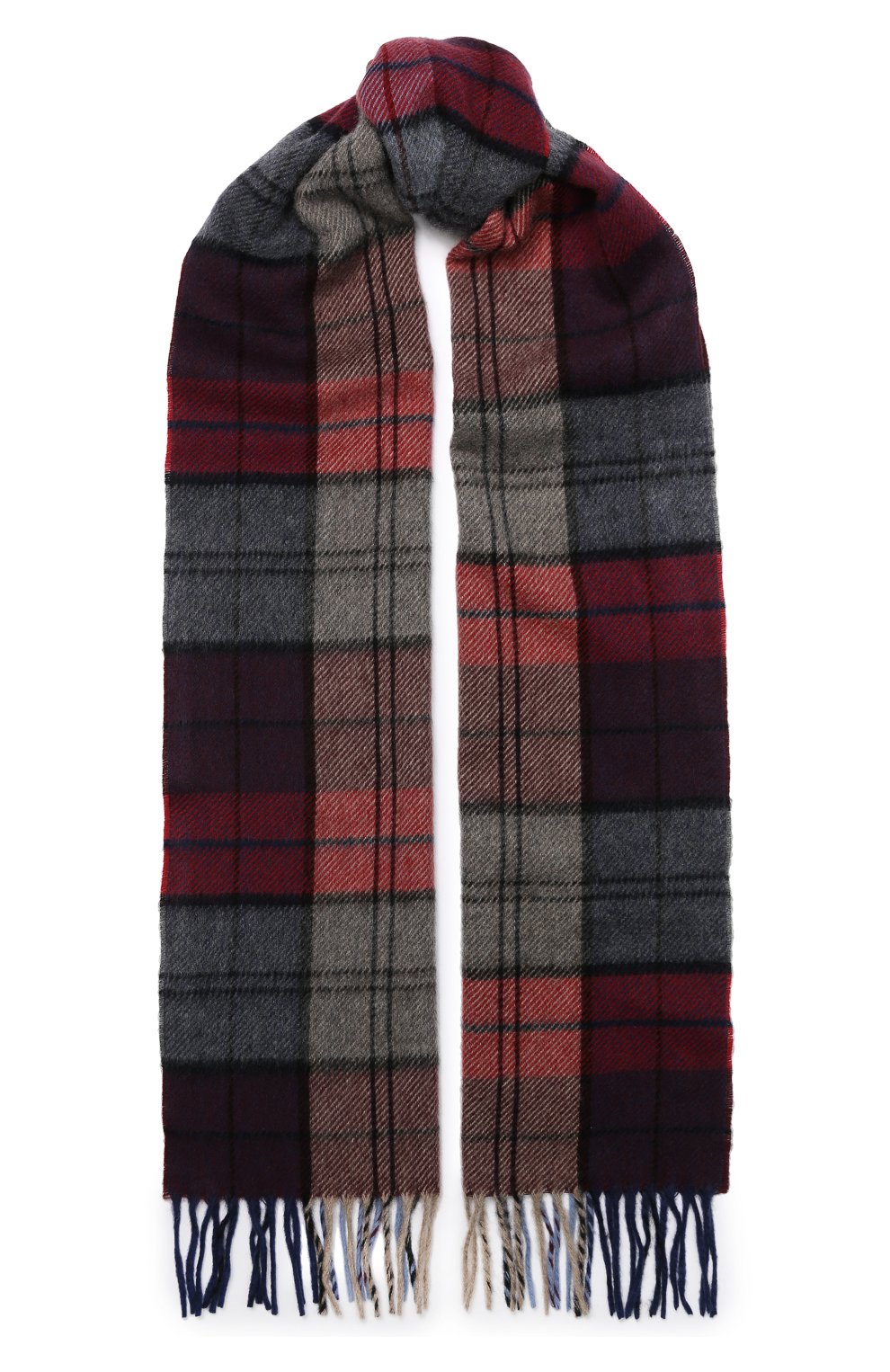 Мужской кашемировый шарф ANDREA CAMPAGNA бордового цвета, арт. 632349/SCARF | Фото 1