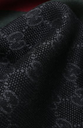 Мужской шарф из смеси шерсти и шелка GUCCI темно-серого цвета по цене 26500 руб., арт. 147351/4G704 | Фото 2 Мужской шарф из смеси шерсти и шелка GUCCI темно-серого цвета, арт. 147351/4G704 | Фото 2