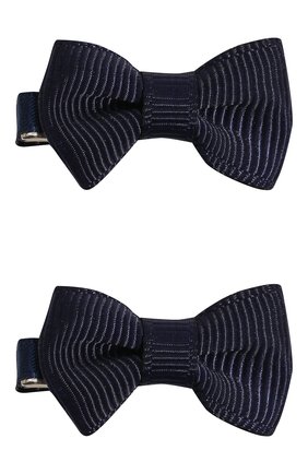 Детская комплект из двух заколок small bow z JUNEFEE темно-синего цвета по цене 790 руб., арт. 4331 | Фото 1 Детская комплект из двух заколок small bow z JUNEFEE темно-синего цвета, арт. 4331 | Фото 1