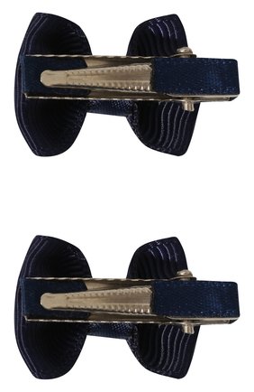 Детская комплект из двух заколок small bow z JUNEFEE темно-синего цвета по цене 790 руб., арт. 4331 | Фото 2 Детская комплект из двух заколок small bow z JUNEFEE темно-синего цвета, арт. 4331 | Фото 2