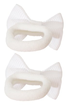 Детская комплект из двух резинок small bow JUNEFEE белого цвета по цене 580 руб., арт. 5450 | Фото 2 Детская комплект из двух резинок small bow JUNEFEE белого цвета, арт. 5450 | Фото 2