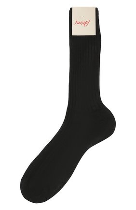 Мужские хлопковые носки BRIONI черного цвета, арт. 0VMC00/P3Z17 | Фото 1 (Материал внешний: Хлопок; Статус проверки: Проверена категория, Проверено; Кросс-КТ: бельё)
