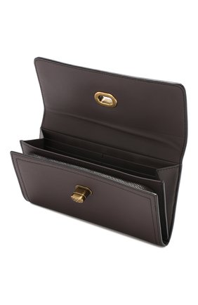 Кожаный кошелек Bottega Veneta, фиолетового цвета, арт. 550222/V1EED в ЦУМ | Фото №3 Кожаный кошелек Bottega Veneta фиолетового цвета | Фото №3