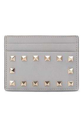 Кожаный футляр для кредитных карт Valentino Garavani Rockstud | Фото №1 Кожаный футляр для кредитных карт Valentino Garavani Rockstud | Фото №1