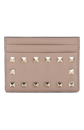 Кожаный футляр для кредитных карт Valentino Garavani Rockstud | Фото №1 Кожаный футляр для кредитных карт Valentino Garavani Rockstud | Фото №1