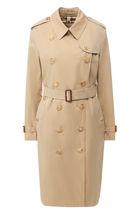 Женский хлопковый тренч chelsea BURBERRY бежевого цвета по цене 145000 руб., арт. 4073376 | Фото 1 Женский хлопковый тренч chelsea BURBERRY бежевого цвета, арт. 4073376 | Фото 1