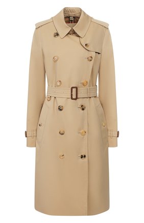 Женский хлопковый тренч kensington BURBERRY бежевого цвета по цене 138000 руб., арт. 4073370 | Фото 1 Женский хлопковый тренч kensington BURBERRY бежевого цвета, арт. 4073370 | Фото 1