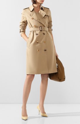 Женский хлопковый тренч kensington BURBERRY бежевого цвета по цене 138000 руб., арт. 4073370 | Фото 2 Женский хлопковый тренч kensington BURBERRY бежевого цвета, арт. 4073370 | Фото 2