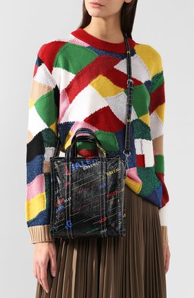 Женская сумка bazar shopper xs BALENCIAGA разноцветная цвета, арт. 513989/0Q7NN купить в ЦУМ | Фото №5 Сумка Bazar Shopper XS Balenciaga разноцветная цвета | Фото №5