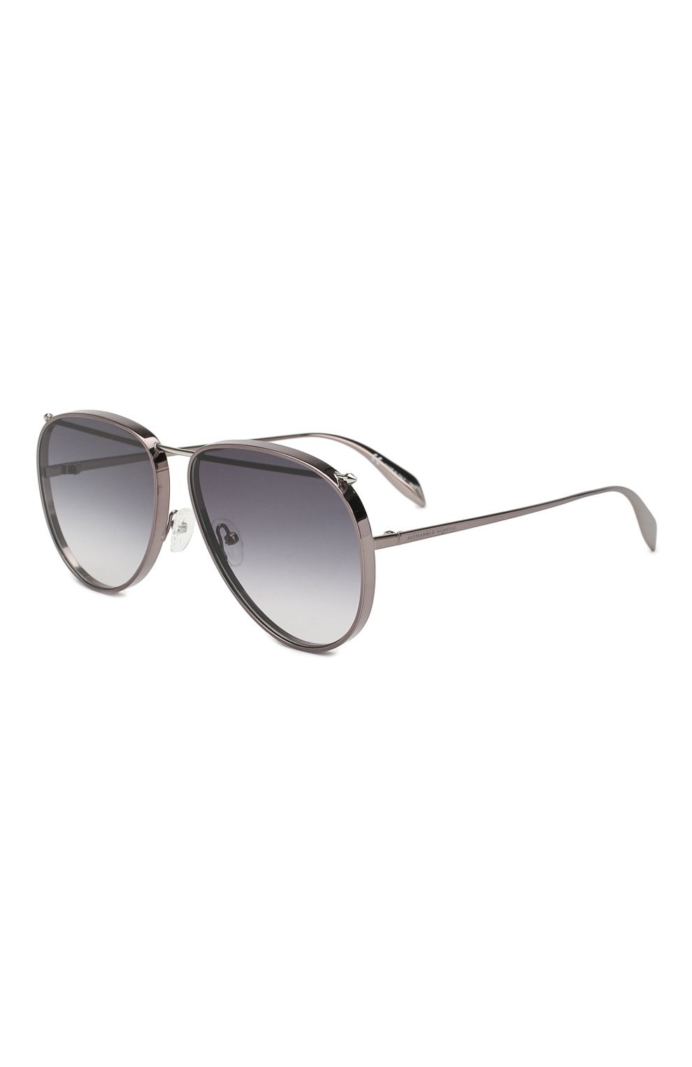 Женские солнцезащитные очки ALEXANDER MCQUEEN серого цвета, арт. AM0170 003 | Фото 1
