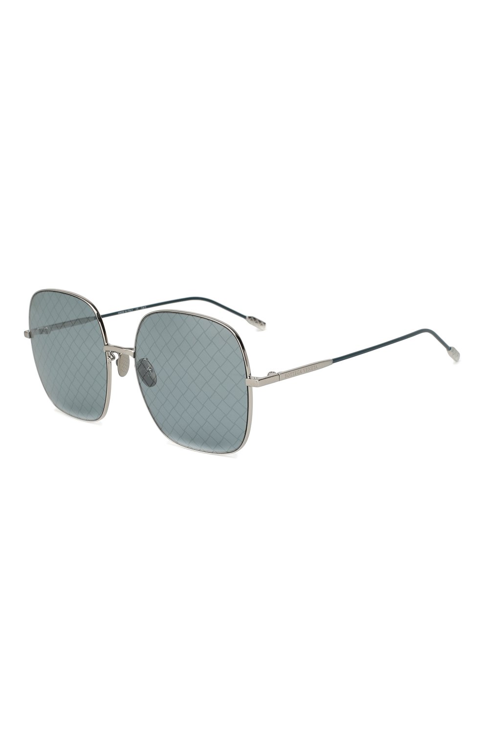 Женские солнцезащитные очки BOTTEGA VENETA серебряного цвета, арт. BV0202 002 | Фото 1