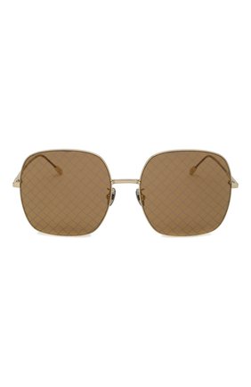 Женские золотые солнцезащитные очки Bottega Veneta, арт. BV0202 003 купить в ЦУМ | Фото №3 Солнцезащитные очки Bottega Veneta золотые | Фото №3
