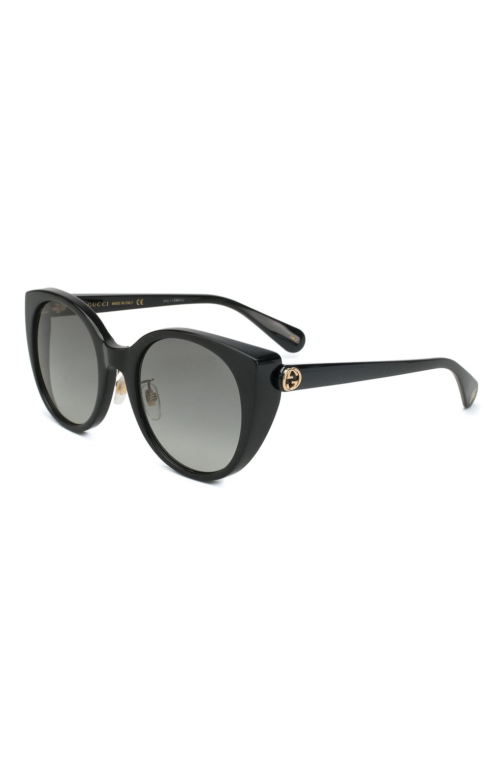 Женские солнцезащитные очки GUCCI черного цвета, арт. GG0369 001 | Фото 1