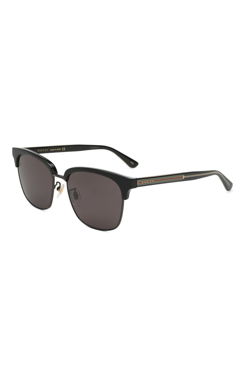 Мужские солнцезащитные очки GUCCI черного цвета, арт. GG0382 001 | Фото 1 (Тип очков: С/з; Очки форма: Прямоугольные; Оптика Гендер: оптика-мужское)