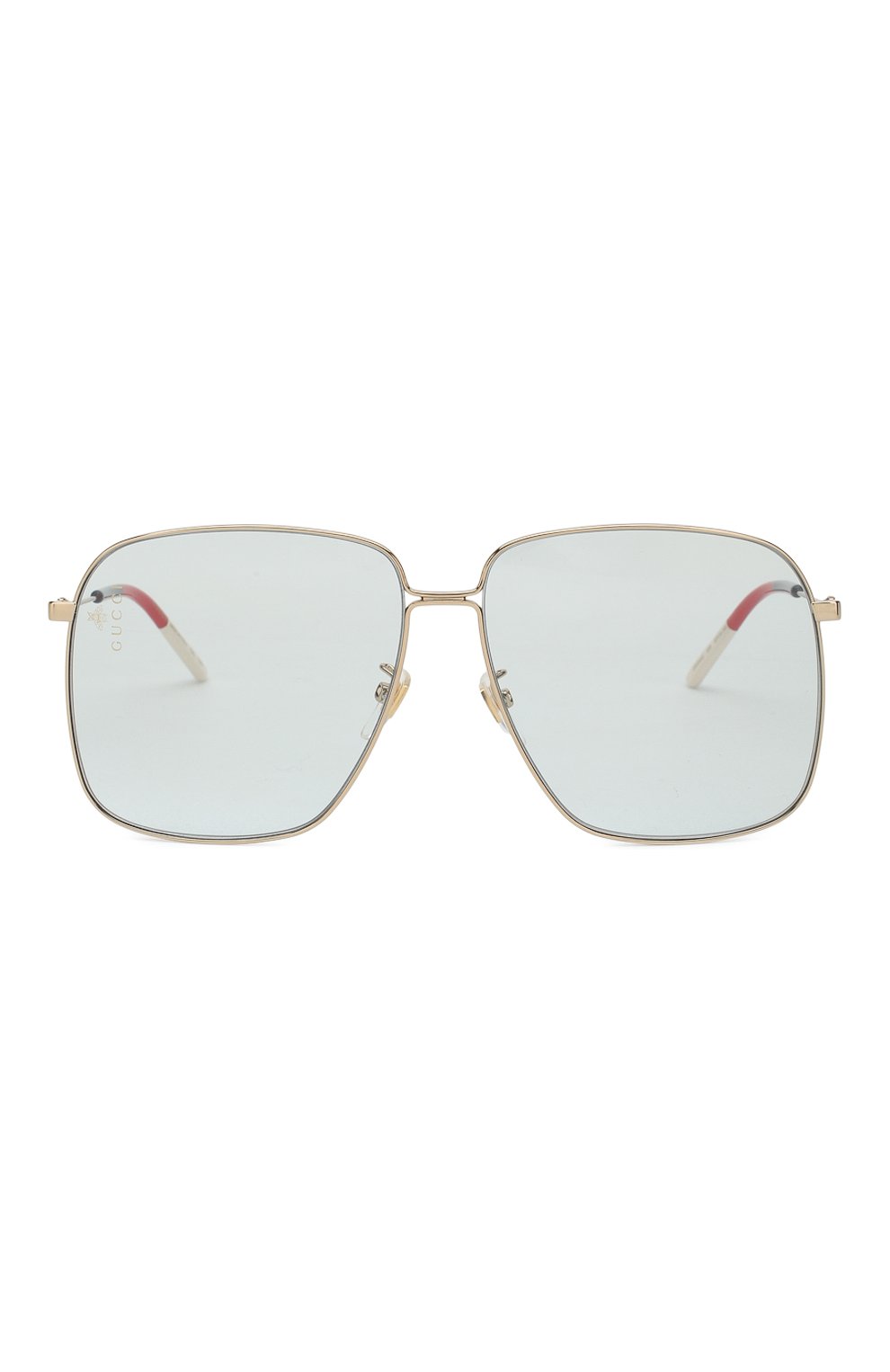 Женские светло-голубые солнцезащитные очки Gucci, арт. GG0394 006 купить в ЦУМ | Фото №2 Солнцезащитные очки Gucci светло-голубые | Фото №2