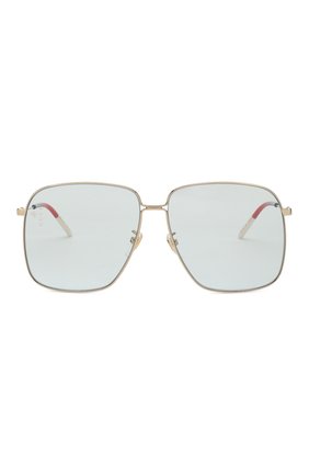 Женские светло-голубые солнцезащитные очки Gucci, арт. GG0394 006 купить в ЦУМ | Фото №2 Солнцезащитные очки Gucci светло-голубые | Фото №2