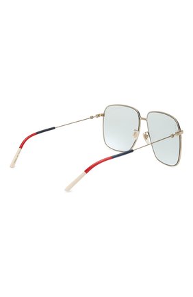 Женские светло-голубые солнцезащитные очки Gucci, арт. GG0394 006 купить в ЦУМ | Фото №3 Солнцезащитные очки Gucci светло-голубые | Фото №3