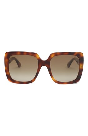 Женские солнцезащитные очки GUCCI коричневого цвета по цене 23150 руб., арт. GG0418 003 | Фото 3 Женские солнцезащитные очки GUCCI коричневого цвета, арт. GG0418 003 | Фото 3
