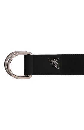 Мужской текстильный ремень PRADA черного цвета по цене 21500 руб., арт. 2CN028-BV1-F0002 | Фото 3 Мужской текстильный ремень PRADA черного цвета, арт. 2CN028-BV1-F0002 | Фото 3