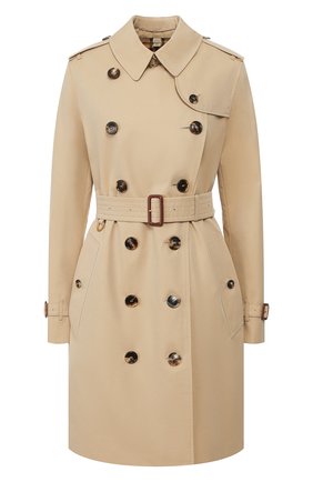Женский хлопковый тренч kensington BURBERRY бежевого цвета по цене 138000 руб., арт. 4073373 | Фото 1 Женский хлопковый тренч kensington BURBERRY бежевого цвета, арт. 4073373 | Фото 1