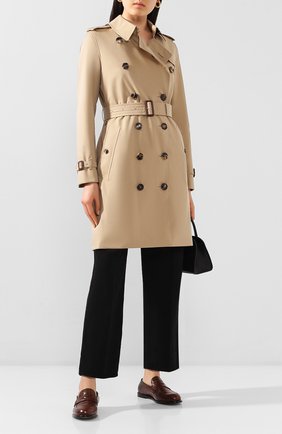 Женский хлопковый тренч kensington BURBERRY бежевого цвета по цене 138000 руб., арт. 4073373 | Фото 2 Женский хлопковый тренч kensington BURBERRY бежевого цвета, арт. 4073373 | Фото 2
