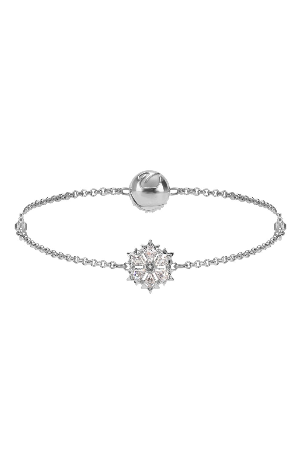 Женский браслет remix collection snowflake SWAROVSKI серебряного цвета, арт. 5432735 | Фото 1