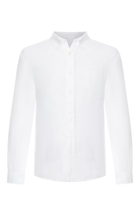 Льняная сорочка с воротником button down | Фото №1 Льняная сорочка с воротником button down | Фото №1