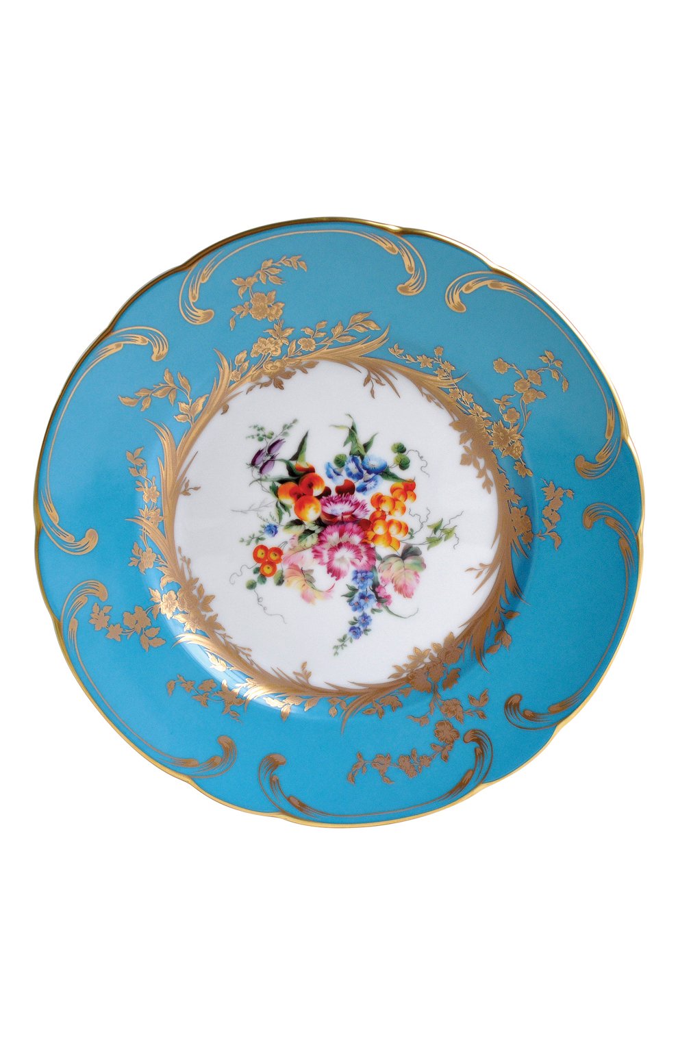 Салатная тарелка siecle BERNARDAUD голубого цвета, арт. 1670/17 | Фото 1 (Статус проверки: Проверена категория; Ограничения доставки: fragile-2)