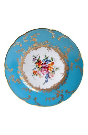 Салатная тарелка siecle BERNARDAUD голубого цвета, арт. 1670/17 | Фото 1 (Статус проверки: Проверена категория; Ограничения доставки: fragile-2)