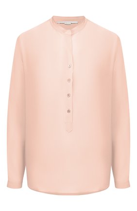 Женская шелковая блузка STELLA MCCARTNEY светло-розового цвета, арт. 531885/SY206 | Фото 1 (Материал внешний: Шелк; Длина (для топов): Стандартные; Рукава: Длинные; Принт: Без принта; Женское Кросс-КТ: Блуза-одежда; Статус проверки: Проверена категория; Региональные ограничения белый список (Axapta Mercury): RU)
