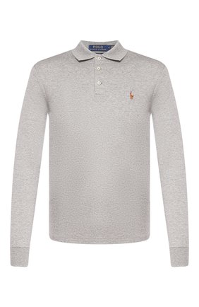 Мужское хлопковое поло POLO RALPH LAUREN серого цвета по цене 11100 руб., арт. 710743841 | Фото 1 Мужское хлопковое поло POLO RALPH LAUREN серого цвета, арт. 710743841 | Фото 1