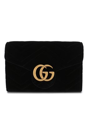Сумка GG Marmont из бархата | Фото №1 Сумка GG Marmont из бархата | Фото №1
