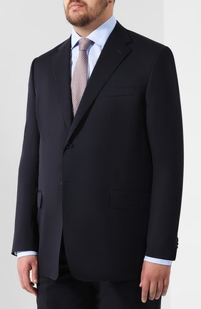 Мужской шерстяной костюм CORNELIANI темно-синего цвета по цене 174000 руб., арт. 827315L8818150/92 Q1 | Фото 2 Мужской шерстяной костюм CORNELIANI темно-синего цвета, арт. 827315L8818150/92 Q1 | Фото 2 (Материал внешний: Шерсть; Big photo: Big photo; Рукава: Длинные; Костюмы М: Однобортный; Стили: Классический)