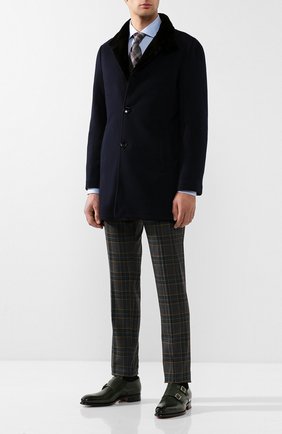 Мужская хлопковая рубашка с воротником кент ZEGNA COUTURE голубого цвета по цене 79350 руб., арт. 402301/9NS0RI | Фото 2 Мужская хлопковая рубашка с воротником кент ZEGNA COUTURE голубого цвета, арт. 402301/9NS0RI | Фото 2 (Рукава: Длинные; Длина (для топов): Стандартные; Материал внешний: Хлопок; Статус проверки: Проверена категория, Проверено; Принт: Однотонные; Случай: Формальный; Манжеты: На пуговицах; Воротник: Кент)