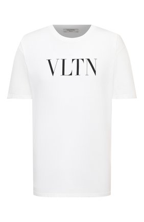 Мужская хлопковая футболка VALENTINO черно-белого цвета по цене 28350 руб., арт. RV3MG10V3LE | Фото 1 Мужская хлопковая футболка VALENTINO черно-белого цвета, арт. RV3MG10V3LE | Фото 1