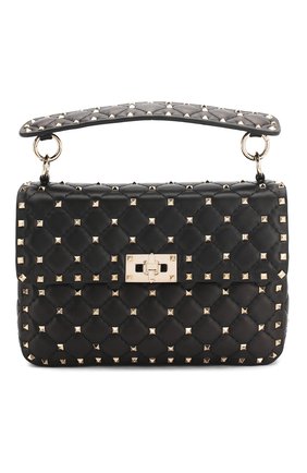 Женская сумка valentino garavani rockstud spike medium VALENTINO черного цвета по цене 159000 руб., арт. RW2B0122/NAP | Фото 1 Женская сумка valentino garavani rockstud spike medium VALENTINO черного цвета, арт. RW2B0122/NAP | Фото 1