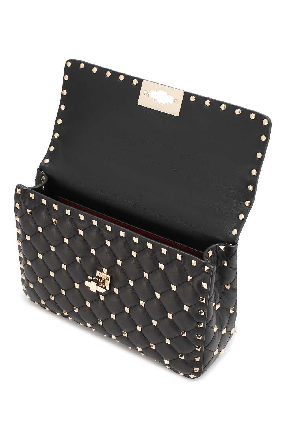 Женская сумка valentino garavani rockstud spike medium VALENTINO черного цвета по цене 159000 руб., арт. RW2B0122/NAP | Фото 4 Женская сумка valentino garavani rockstud spike medium VALENTINO черного цвета, арт. RW2B0122/NAP | Фото 4