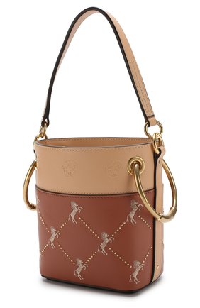 Женская сумка roy bucket mini CHLOÉ светло-коричневая цвета, арт. CHC18WS128A50 купить в ЦУМ | Фото №3 Сумка Roy Bucket mini Chloé светло-коричневая цвета | Фото №3