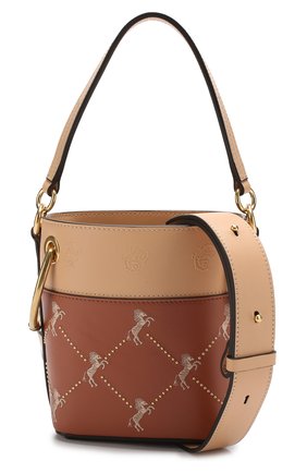 Женская сумка roy bucket mini CHLOÉ светло-коричневая цвета, арт. CHC18WS128A50 купить в ЦУМ | Фото №6 Сумка Roy Bucket mini Chloé светло-коричневая цвета | Фото №6