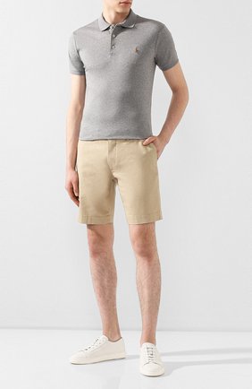 Мужское хлопковое поло POLO RALPH LAUREN серого цвета по цене 9740 руб., арт. 710685514 | Фото 2 Мужское хлопковое поло POLO RALPH LAUREN серого цвета, арт. 710685514 | Фото 2