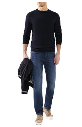 Мужской хлопковый джемпер ERMENEGILDO ZEGNA синего цвета по цене 52900 руб., арт. USC90/110 | Фото 2 Мужской хлопковый джемпер ERMENEGILDO ZEGNA синего цвета, арт. USC90/110 | Фото 2