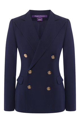 Женский шерстяной жакет RALPH LAUREN синего цвета по цене 187000 руб., арт. 290625532 | Фото 1 Женский шерстяной жакет RALPH LAUREN синего цвета, арт. 290625532 | Фото 1