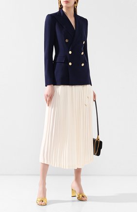 Женский шерстяной жакет RALPH LAUREN синего цвета по цене 187000 руб., арт. 290625532 | Фото 2 Женский шерстяной жакет RALPH LAUREN синего цвета, арт. 290625532 | Фото 2