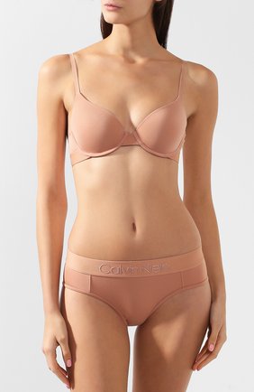 Женские трусы-слипы CALVIN KLEIN бежевого цвета по цене 3295 руб., арт. QF4944E | Фото 2 Женские трусы-слипы CALVIN KLEIN бежевого цвета, арт. QF4944E | Фото 2