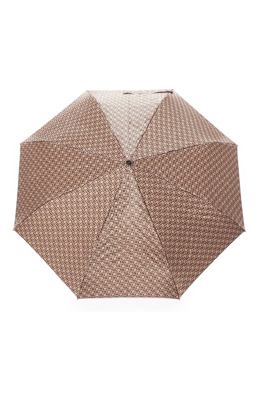 Женский складной зонт с принтом DOPPLER коричневого цвета, арт. 74660 FGD | Фото 1 (Материал: Текстиль, Синтетический материал; Статус проверки: Проверена категория)