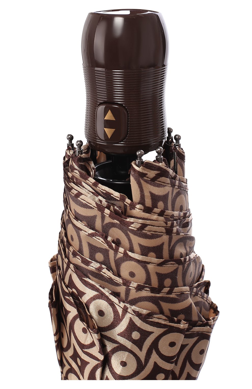 Женский складной зонт с принтом DOPPLER коричневого цвета, арт. 74660 FGD | Фото 5 (Материал: Текстиль, Синтетический материал; Статус проверки: Проверена категория)