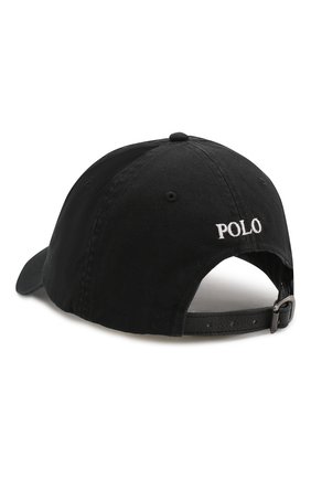 Мужской хлопковая бейсболка POLO RALPH LAUREN черного цвета по цене 3995 руб., арт. 710673584 | Фото 2 Мужской хлопковая бейсболка POLO RALPH LAUREN черного цвета, арт. 710673584 | Фото 2