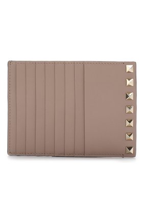 Кожаный футляр для кредитных карт Valentino Garavani Rockstud | Фото №1 Кожаный футляр для кредитных карт Valentino Garavani Rockstud | Фото №1