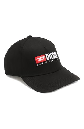 Хлопковая бейсболка Diesel, черного цвета, арт. 00SIIQ/0BAUI в ЦУМ | Фото №1 Хлопковая бейсболка Diesel черного цвета | Фото №1