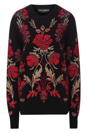 Женский шерстяной пуловер DOLCE & GABBANA разноцветного цвета по цене 362000 руб., арт. I612KW/JAV0G | Фото 1 Женский шерстяной пуловер DOLCE & GABBANA разноцветного цвета, арт. I612KW/JAV0G | Фото 1